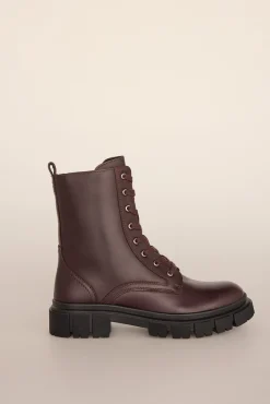 Mujer Pedro del Hierro Tacones|Calzado Piel>Bota combat piel