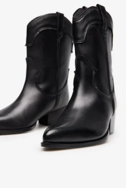 Mujer Cortefiel Tacones|Calzado Piel>Bota cowboy piel