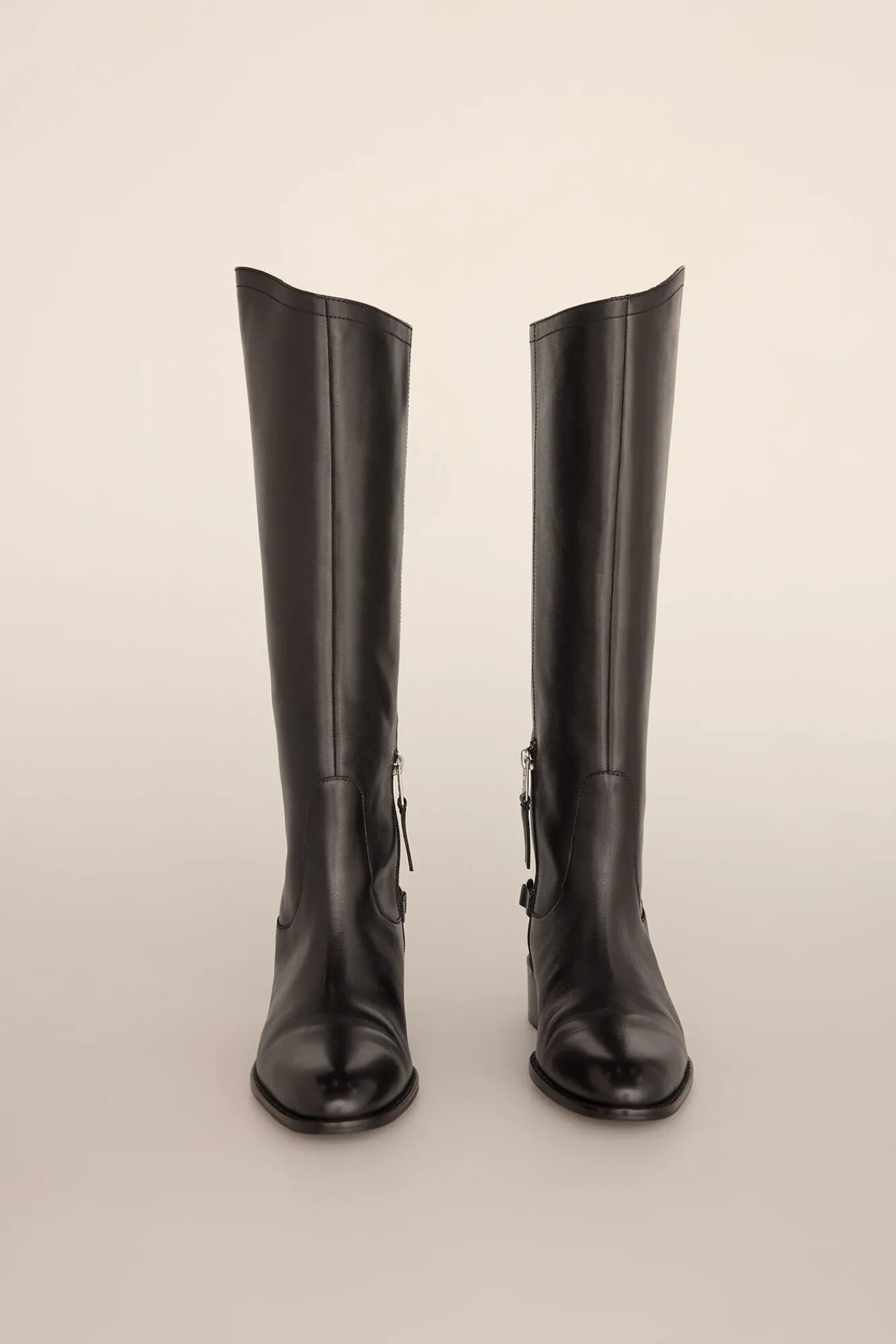 Mujer Pedro del Hierro Tacones|Calzado Piel>Bota hípica con detalle metálico