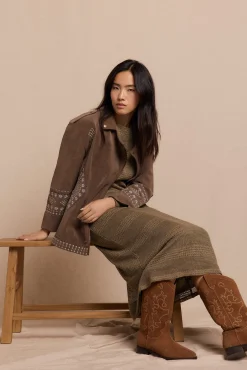 Mujer Slowlove Calzado Piel|Botas Cowboy>Bota plana serraje