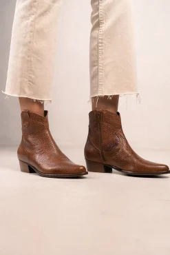 Mujer Bryan Stepwise Tacones|Calzado Piel>Botines cowboy de piel Calíope Vintage