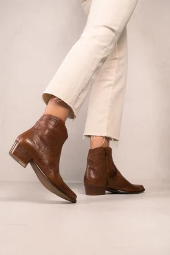 Mujer Bryan Stepwise Tacones|Calzado Piel>Botines cowboy de piel Calíope Vintage