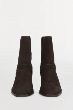 Mujer Pedro del Hierro Tacones|Calzado Piel>Botines de piel cowboy con aro y tachuelas