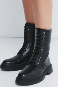 Mujer Springfield Botas|Botines>Botines militares cordones