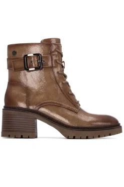 Mujer XTI Tacones|Botines>Botín charol con cordones