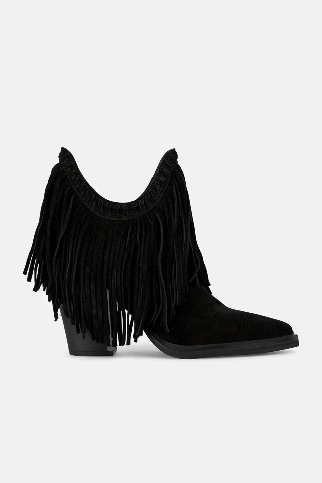 Mujer Alma en Pena Tacones|Calzado Piel>Botín flecos largos
