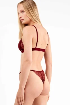 Mujer Gisela Ropa Interior>Braga brasileña en terciopelo