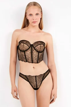 Mujer Gisela Ropa Interior>Braga brasileña encaje bordado