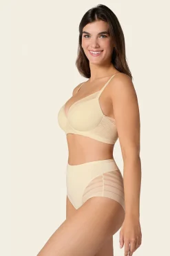Mujer Leonisa Ropa Interior>Braga faja clásica con control moderado de abdomen y bandas en tul