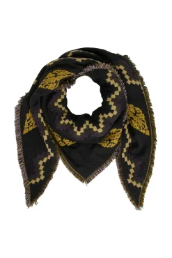 Mujer Vila Bufandas>Bufanda triangular con motivos étnicos