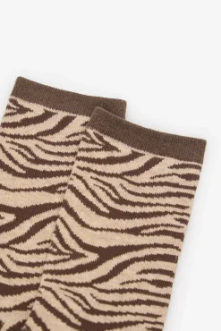 Mujer Cortefiel Calcetines>Calcetin largo cebra