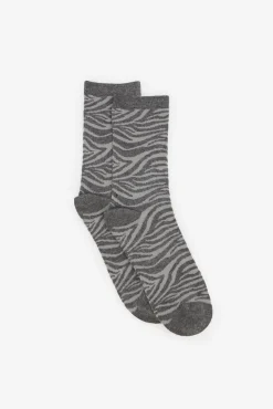 Mujer Cortefiel Calcetines>Calcetin largo cebra