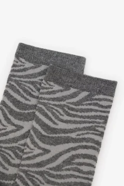 Mujer Cortefiel Calcetines>Calcetin largo cebra