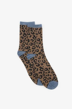 Mujer Cortefiel Calcetines>Calcetin largo leopardo