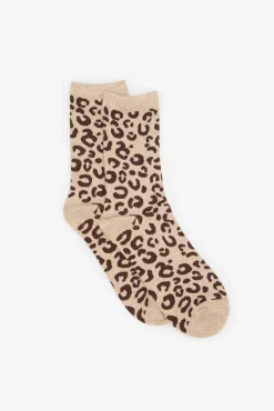 Mujer Cortefiel Calcetines>Calcetin largo leopardo