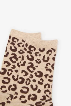 Mujer Cortefiel Calcetines>Calcetin largo leopardo