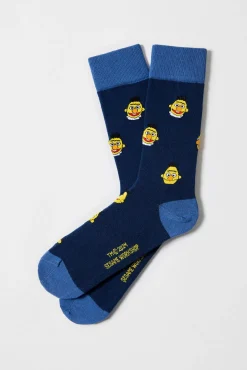 Mujer Besocks Calcetines>Calcetines altos de Barrio Sésamo de algodón orgánico color