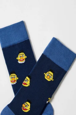 Mujer Besocks Calcetines>Calcetines altos de Barrio Sésamo de algodón orgánico color