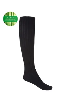 Mujer Punto Blanco Calcetines>Calcetines altos canalé