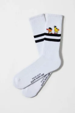 Mujer Besocks Calcetines|Calcetines>Calcetines altos deportivos de Barrio Sésamo de algodón orgánico color