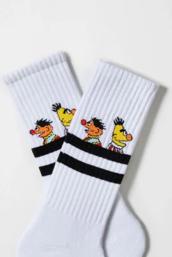 Mujer Besocks Calcetines|Calcetines>Calcetines altos deportivos de Barrio Sésamo de algodón orgánico color