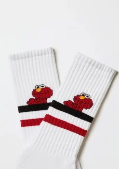 Mujer Besocks Calcetines|Calcetines>Calcetines altos deportivos de Barrio Sésamo de algodón orgánico