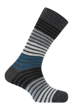 Hombre Punto Blanco Calcetines>Calcetines cortos Cachemira-lana de Rayas