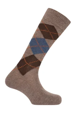 Hombre Punto Blanco Calcetines>Calcetines cortos Cachemira-lana de Rombos