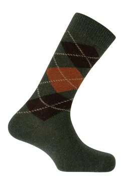 Hombre Punto Blanco Calcetines>Calcetines cortos Cachemira-lana de Rombos