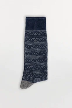 Hombre Pedro del Hierro Calcetines>Calcetín lana grecas