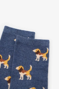 Mujer Cortefiel Calcetines>Calcetín largo beagle