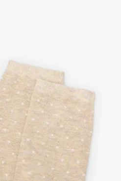 Mujer Cortefiel Calcetines>Calcetín largo mini topos