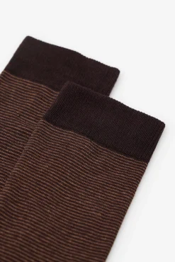 Hombre Cortefiel Calcetines>Calcetín microrayas