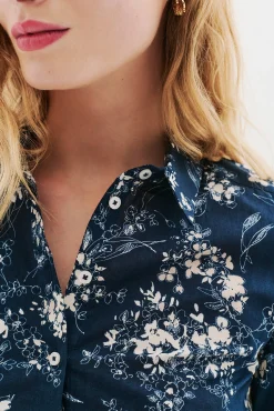 Mujer Caroll Blusas>Camisa 100% algodón