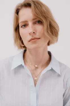 Mujer Cortefiel Blusas>Camisa algodón rayas