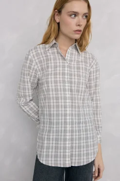 Mujer Pedro del Hierro Blusas>Camisa amplia cuadros