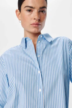 Mujer Object Blusas>Camisa amplia rayas