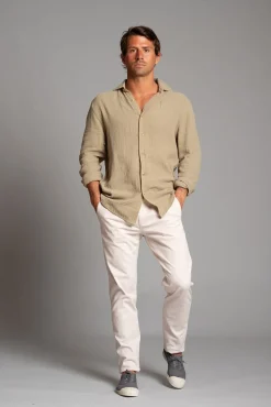 Hombre Cloking Camisas>Camisa Bambula