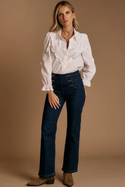 Mujer Polín Et Moi Blusas>Camisa bordado Blanca