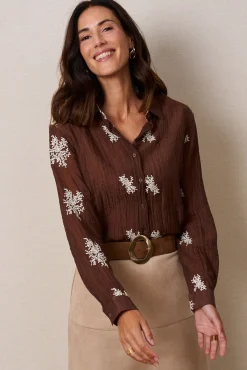 Mujer Polín Et Moi Blusas>Camisa bordados Tuly