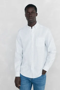 Hombre Pedro del Hierro Camisas>Camisa Brushed Oxford cuadros