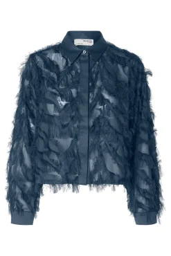 Mujer Selected Blusas>Camisa corta fluffy