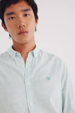 Hombre Springfield Camisas>Camisa cotton slub rayas