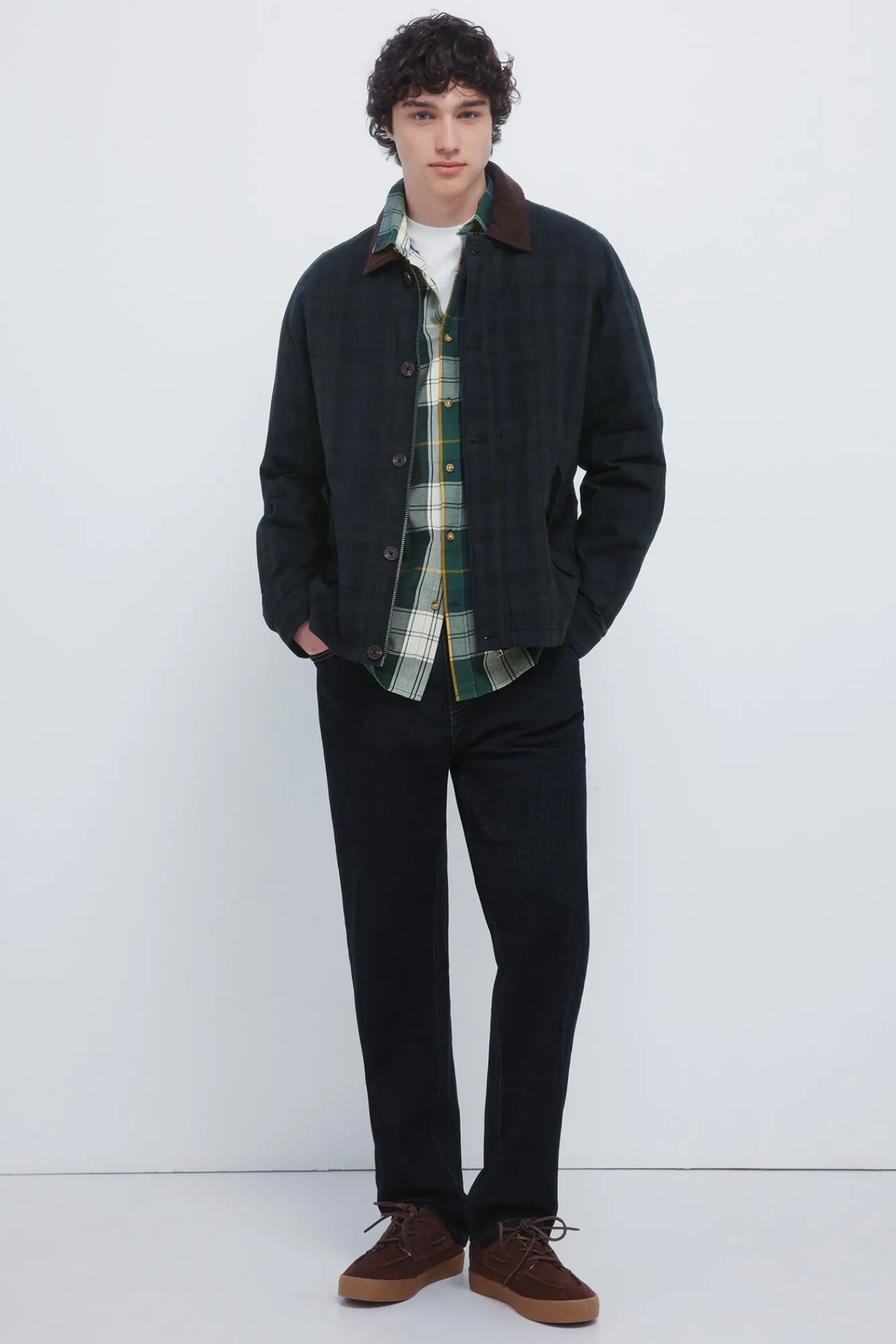 Hombre Springfield Camisas>Camisa cuadro tartán