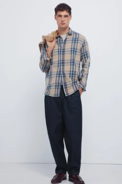 Hombre Springfield Camisas>Camisa cuadro tartán