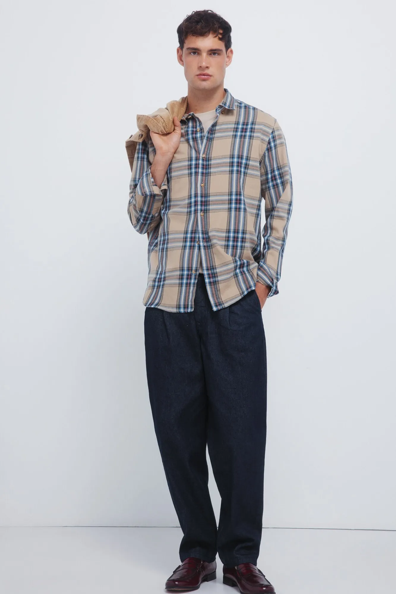 Hombre Springfield Camisas>Camisa cuadro tartán