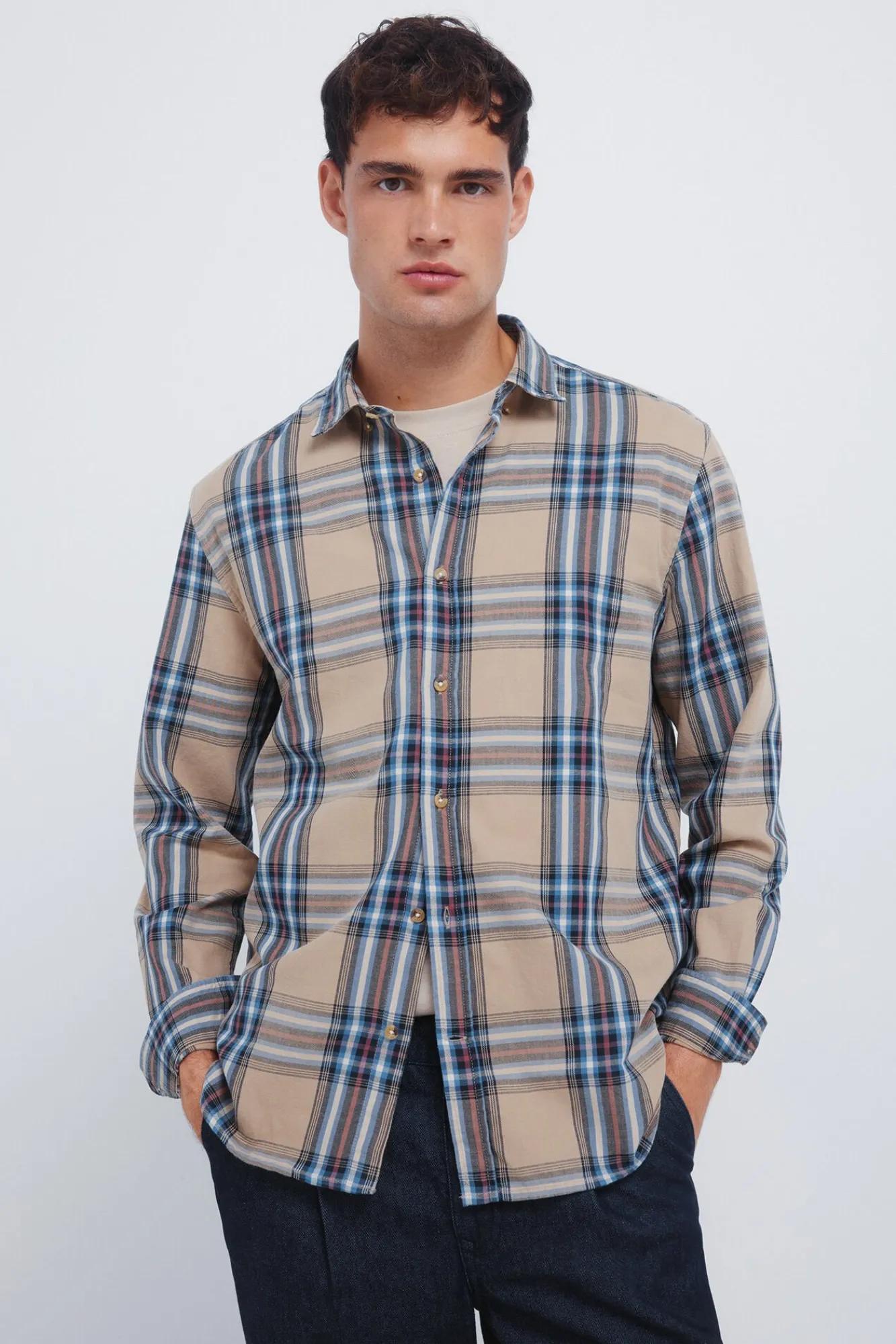 Hombre Springfield Camisas>Camisa cuadro tartán