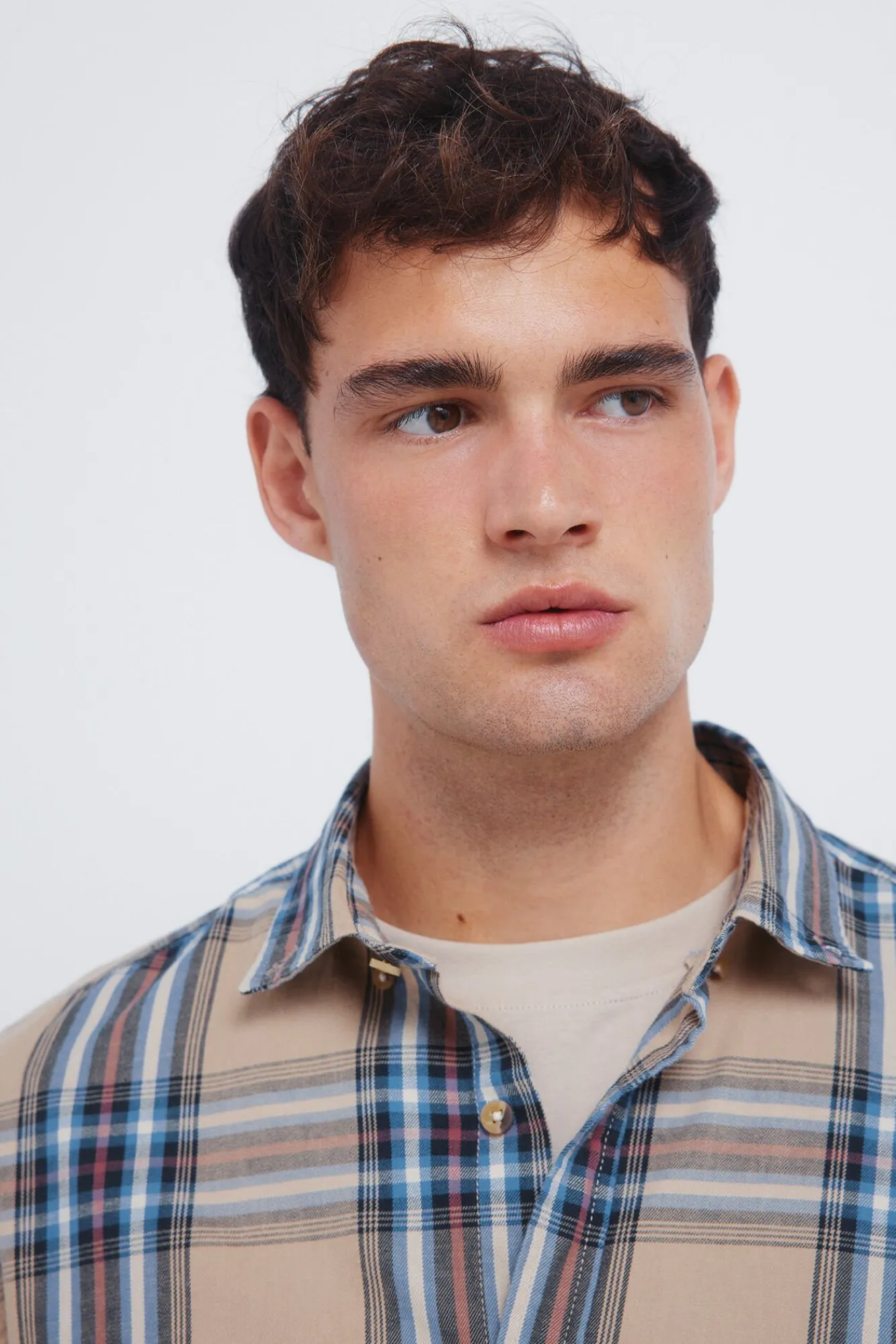 Hombre Springfield Camisas>Camisa cuadro tartán