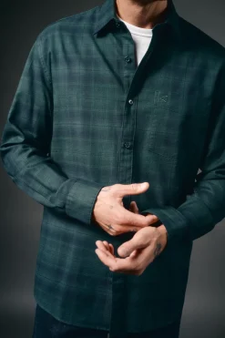 Hombre OOTO Camisas>Camisa cuadros franela