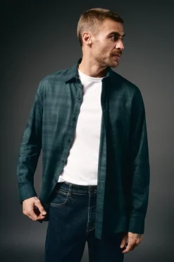 Hombre OOTO Camisas>Camisa cuadros franela